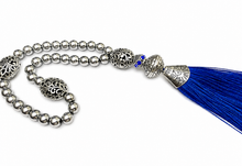 Load image into Gallery viewer, Silver Metal Prayer Beads Tasbih - Ready Made Design - Personalised Prayer Beads