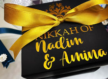 Load image into Gallery viewer, Wedding Party Wedding Favour Box and Zam Zam Water