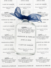 Load image into Gallery viewer, Flask personalised Zam Zam bottles - Glossy White stickers personalised Flask