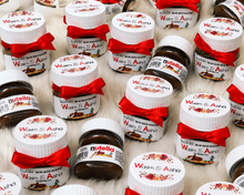 Load image into Gallery viewer, Nutella Mini 25 g Personalised Favour Jars