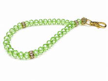 Load image into Gallery viewer, Personalised 33 or 66 Bead Phone Tasbeeh — 8mm Prayer Beads, Keychain or Tote Bag Charm — Choose Bead Colour, Silver or Gold Finish