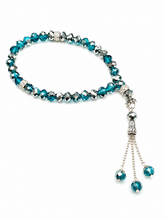 Load image into Gallery viewer, Personalised 33 or 66 Bead Tasbeeh, Tasbih — 8mm Prayer Beads, Choose Beads, Silver or Gold Finish