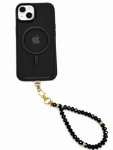 Load image into Gallery viewer, Personalised 33 or 66 Bead Phone Tasbeeh — 8mm Prayer Beads, Keychain or Tote Bag Charm — Choose Bead Colour, Silver or Gold Finish