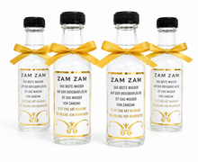 Load image into Gallery viewer, Personalised 50ml Zam Zam bottles filled or empty with stickers - transparent, glossy or foiled (Read item details)