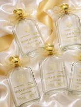 Load image into Gallery viewer, Flask personalised Foiled Zam Zam bottles - Various sizes Clear Stickers- Filled or Empty