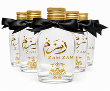 Load image into Gallery viewer, Flask personalised Zam Zam bottles - Various sizes Printed Stickers - Filled