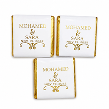Load image into Gallery viewer, Personalised Chocolate Neapolitans Card Foil Metallic Print - Gold, Silver or Rose Gold