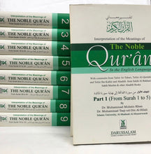 Load image into Gallery viewer, The Noble Quran - Arabic/English (9 Vols. with full Tafsir)