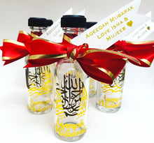 Load image into Gallery viewer, Personalised 50ml Zam Zam bottle with foil tags
