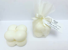 Load image into Gallery viewer, Soy Wax Bubble favour candles wrapped in organza + tag