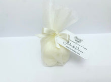 Load image into Gallery viewer, Soy Wax Bubble favour candles wrapped in organza + tag