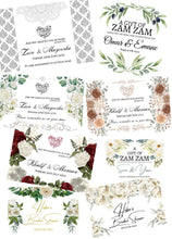 Load image into Gallery viewer, Personalised 50ml Zam Zam bottles filled or empty with stickers - transparent, glossy or foiled (Read item details)