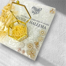 Load image into Gallery viewer, Nikkah Ring Tray Personalised Resin Wedding Plate