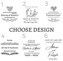 Load image into Gallery viewer, Personalised Empty or Filled 50ml Zam Zam bottle