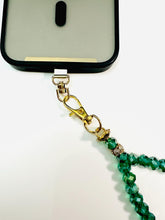 Load image into Gallery viewer, Personalised 33 or 66 Bead Phone Tasbeeh — 8mm Prayer Beads, Keychain or Tote Bag Charm — Choose Bead Colour, Silver or Gold Finish