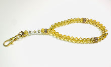 Load image into Gallery viewer, Personalised 33 or 66 Bead Phone Tasbeeh — 8mm Prayer Beads, Keychain or Tote Bag Charm — Choose Bead Colour, Silver or Gold Finish
