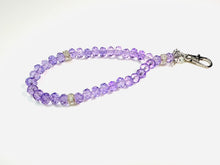 Load image into Gallery viewer, Personalised 33 or 66 Bead Phone Tasbeeh — 8mm Prayer Beads, Keychain or Tote Bag Charm — Choose Bead Colour, Silver or Gold Finish