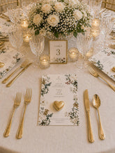 Load image into Gallery viewer, Elegant A6 Wedding Favour Card with Heart Chocolate or Zam Zam 10ml bottle