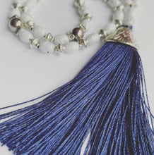 Load image into Gallery viewer, Patterned White - Ready Made Design - Personalised Prayer Beads