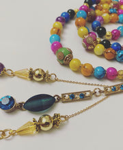 Load image into Gallery viewer, Mehndi Vibrant Coloured Tasbih - Ready Made Design - Personalised Prayer Beads