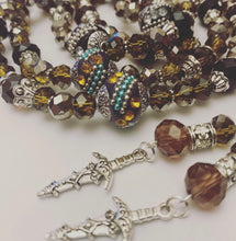Load image into Gallery viewer, Rondelle two-tone bronze / silver - Ready Made Design - Personalised Prayer Beads