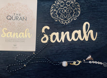 Load image into Gallery viewer, Personalised Basic Gift Box - Tasbih, English Quran, Prayer Mat