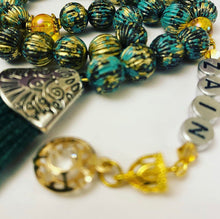 Load image into Gallery viewer, Antique Effect - Ready Made Design - Personalised Prayer Beads