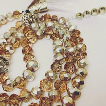 Load image into Gallery viewer, Electric Rondelle 2 Colour - Baby Bronze / Silver- Ready Made Design - Personalised Prayer Beads