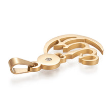 Load image into Gallery viewer, Allah Crescent Necklace - 18k Real Gold