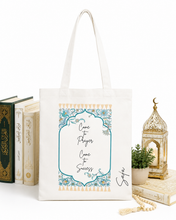 Load image into Gallery viewer, Personalised Come to Prayer Come to Success Tote Bag
