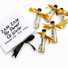 Load image into Gallery viewer, Handcrafted Zam Zam Gift Box: Personalized Bottles &amp; Magnetic Closure
