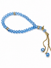 Load image into Gallery viewer, Personalised 33 or 66 Bead Tasbeeh, Tasbih — 8mm Prayer Beads, Choose Beads, Silver or Gold Finish
