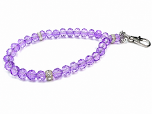 Load image into Gallery viewer, Personalised 33 or 66 Bead Phone Tasbeeh — 8mm Prayer Beads, Keychain or Tote Bag Charm — Choose Bead Colour, Silver or Gold Finish
