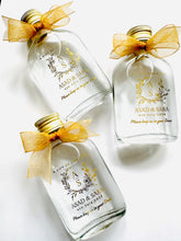 Load image into Gallery viewer, Flask personalised Foiled Zam Zam bottles - Various sizes Clear Stickers- Filled or Empty
