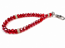 Load image into Gallery viewer, Personalised 33 or 66 Bead Phone Tasbeeh — 8mm Prayer Beads, Keychain or Tote Bag Charm — Choose Bead Colour, Silver or Gold Finish
