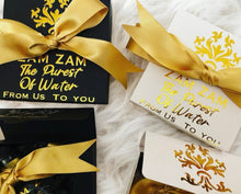 Load image into Gallery viewer, Wedding Party Wedding Favour Box and Zam Zam Water
