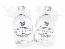 Load image into Gallery viewer, Flask personalised Zam Zam bottles - Various sizes Clear Stickers- Empty
