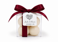 Soy Wax MINI bubble favour WITH ACRYLIC box candle + tag