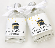 Load image into Gallery viewer, Flask personalised Zam Zam bottles - Various sizes Printed Stickers - Filled
