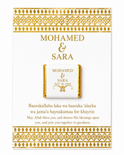 Load image into Gallery viewer, Personalised Chocolate Neapolitans Card Foil Metallic Print - Gold, Silver or Rose Gold
