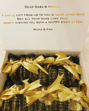 Load image into Gallery viewer, Handcrafted Zam Zam Gift Box: Personalized Bottles &amp; Magnetic Closure

