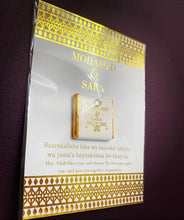 Load image into Gallery viewer, Personalised Chocolate Neapolitans Card Foil Metallic Print - Gold, Silver or Rose Gold
