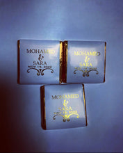 Load image into Gallery viewer, Personalised Chocolate Neapolitans Card Foil Metallic Print - Gold, Silver or Rose Gold
