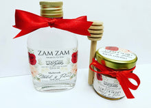 Load image into Gallery viewer, Flask personalised Zam Zam bottles - Various sizes Printed Stickers - Filled
