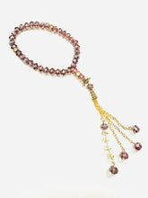 Load image into Gallery viewer, Personalised 33 or 66 Bead Tasbeeh, Tasbih — 8mm Prayer Beads, Choose Beads, Silver or Gold Finish

