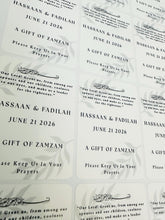 Load image into Gallery viewer, Flask personalised Zam Zam bottles - Glossy White stickers personalised Flask
