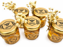 Load image into Gallery viewer, 100% pure 45g Rustic Honey Jars Personalised Wedding Favours
