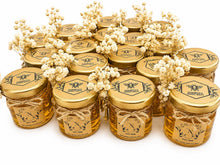 Load image into Gallery viewer, 100% pure 45g Rustic Honey Jars Personalised Wedding Favours
