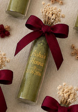 Load image into Gallery viewer, Mehndi 30ml Glass Favours for Nikkah
