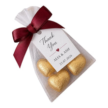 Load image into Gallery viewer, Personalised organza favor bags
